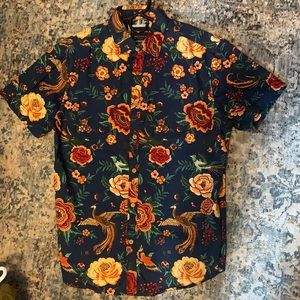Collared flower shirt